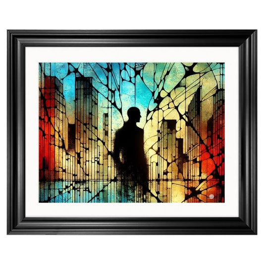 City Shadows | A Silhouette in Motion - Uniquely Walls