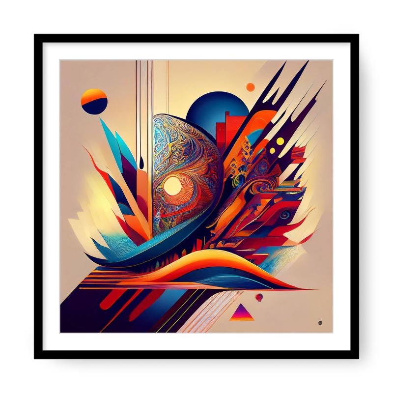 Eclipsed Resonance | Modern Abstract Wall Art - Uniquely Walls