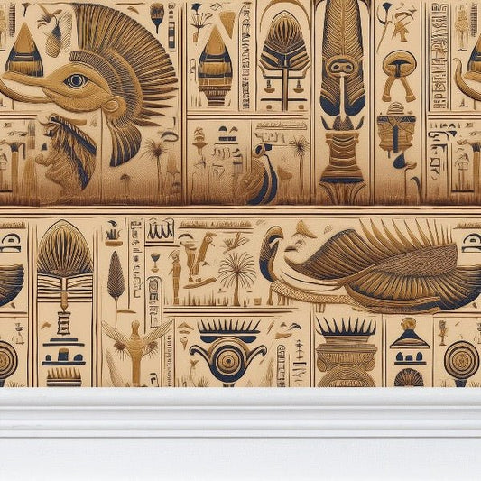 Pharaoh’s Legacy Wallpaper | Ancient Egyptian Elegance - Uniquely Walls