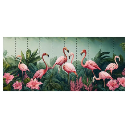 Tropical Elegance Flamingo Wallpaper - Uniquely Walls