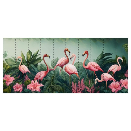 Tropical Elegance Flamingo Wallpaper - Uniquely Walls