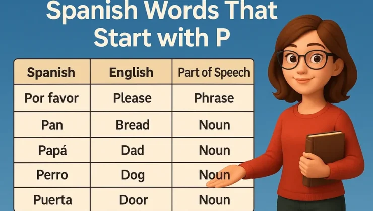 Spanish Words That Start With P